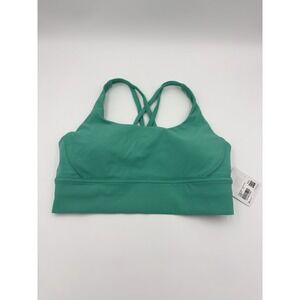 NWT Lululemon Energy Longline Bra Ribbed Paradise Green PDGR sz 12